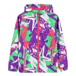 Dubbped Spring Autumn Jacket Boys Girls Waterproof Windbreaker Raincoat Graffiti Design Coat Polar Fleece Windproof Clothes