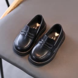 Children Leather Shoes for Boys Girls Kids Loafers Slip-on School Flats Casual Sneakers for Wedding Formal Occasions Party 21-36