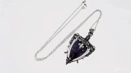 Water Drop Crystal Pendant Necklace for Men and Women Natural Amethyst Rose Quartz Onyx Lapis Lazuli Opal Antique Stone Jewelry