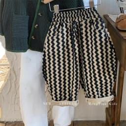 2024 Spring and Autumn New Fashion Korean Style Striped Casual Simple Baby Boys Harem Pants Children Clothing Kids Pants