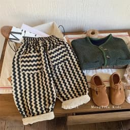 2024 Spring and Autumn New Fashion Korean Style Striped Casual Simple Baby Boys Harem Pants Children Clothing Kids Pants