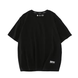 WAVLATII Women New Cotton T Shirts Female 210 GSM Purple Solid Fashion Casual Oversized Short Sleeve Tees Tops for Summer WT2470