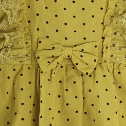 New Spring Autumn Girl's Net Gauze Lace Splicing Long-Sleeved Dress Polka Dot Cute Skirt Casual Kids Children Loose Comfortable