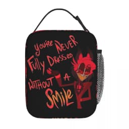 Hazbin Hotels Anime Insulated Lunch Bags Food Container Bags Portable Thermal Cooler Lunch Boxes For School Office