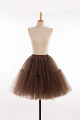 6 Layers Fluffy Ball Gown Women Short Skirts Knee Length Tutu Dress Underskirt Soft Tulle Petticoat for Club Cosplay Marathon