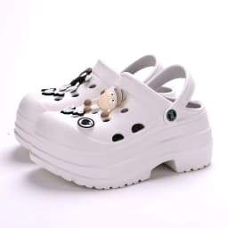 Eva Chunky Platform Sandals for Women 2024 Summer Thick Bottom Clogs Slippers Woman Closed Toe Non-Slip Beach Garden Shoes Slide