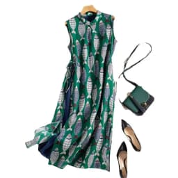 Fish Plaid Print Vintage Cotton Linen O-Neck Sleeveless A-Line Loose Women's Dress Korean Fashion Mid-Calf Dresses For Women