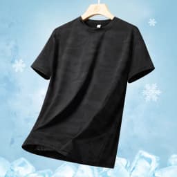 Quick Drying Ice Silk Short Sleeved T-Shirt 2024 Summer Camouflage Thin Breathable Quick Drying Running Fitness Sportswear