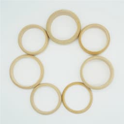 5Pcs Natural Untreated Plain Wooden Blank Bangles Bracelet DIY Jewelry Gift
