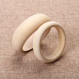 5Pcs Natural Untreated Plain Wooden Blank Bangles Bracelet DIY Jewelry Gift