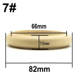 5Pcs Natural Untreated Plain Wooden Blank Bangles Bracelet DIY Jewelry Gift