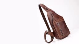 BULLCAPTAIN Genuine Leather Chest Bag Casual Triangle Crossbody Design Travel Shoulder Backpack Men Leather Multifunctional Bag