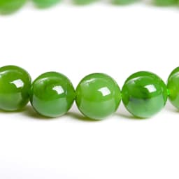 JD Natural Hetian Green Jade Round Bead Bracelets Women Genuine Gemstone Single Circle Reiki Healing Energy Balance Jewelry Gift