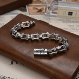 QN New European and American Vintage Carved Fashion Bracelet Dominant Personality Punk Wrist Jewelry Accessories