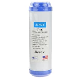 10-Inch Water Purifier Filter UDF Granular Activated Carbon Filter+PP Cotton Filter+CTO Compressed Carbon Water Purification
