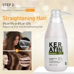 PURC 300ml Professional Keratin Hair Treatment Cream Straightening Smoothing For Frizzy Brazilian Keratin Products Hair Care