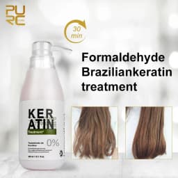 PURC 300ml Professional Keratin Hair Treatment Cream Straightening Smoothing For Frizzy Brazilian Keratin Products Hair Care