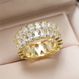 Fashion Luxury Unisex Full Zircon Rings for Women Hiphop Men's Ring Hot Sale Couple Ring Ladies Rings Wedding Party Jewelry Gift