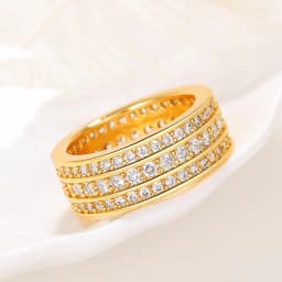 Fashion Luxury Unisex Full Zircon Rings for Women Hiphop Men's Ring Hot Sale Couple Ring Ladies Rings Wedding Party Jewelry Gift