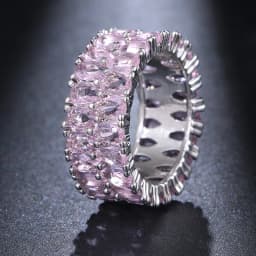 Fashion Luxury Unisex Full Zircon Rings for Women Hiphop Men's Ring Hot Sale Couple Ring Ladies Rings Wedding Party Jewelry Gift