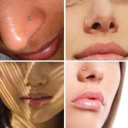 28Pcs/Set 20g Stainless Steel Nose Rings Hoop L Shape Nose Studs Nose Screw Bone  Rainbow Pack For Women Men