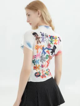 Y2k Women's T-shirt Harajuku Korean Graphic Print Short Sleeve Tee Top Clothes Fashion Vintage Streetwear O-Neck T-shirts Summer