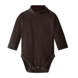 Newborn Baby Turtleneck Bodysuit Pure Cotton Solid Color Soft Comfort Jumpsuit 100% Cotton For Boys Girls Bodysuit 0-24 Months