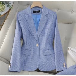 Luxury Small Women Pink Blazer Ladies Professional Suit Women Temperament Suit Fashion Interview Formal Pant Suits