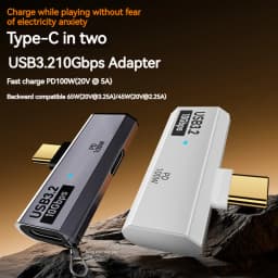 100W USB OTG Type C Adapter 10Gbps Data Transfer Hard Disk Fast Charging Converter for Phone Tablet Macbook Type-C Earphone