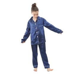 Summer Baby Girl Pajamas Sets 6 to 9 12 18 24 Months Satin Silk Blue Pink Kids Pyjamas Infantil Toddler Boy Outfit Home Clothing