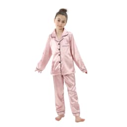 Summer Baby Girl Pajamas Sets 6 to 9 12 18 24 Months Satin Silk Blue Pink Kids Pyjamas Infantil Toddler Boy Outfit Home Clothing