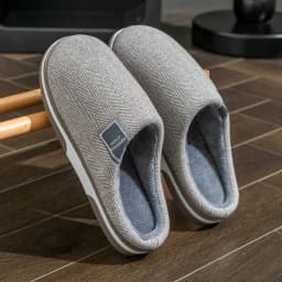 Winter Warm Men Fur Slippers House Non Slip Soft Shoes Comfort Flat Heel Home Indoor Bedroom Plush Slippers for Couples