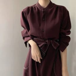 REALEFT Spring Autumn Single Breasted Women's Shirt Dresses Sashes 2024 New Stand Collar Korean Casual Straight Dress Female
