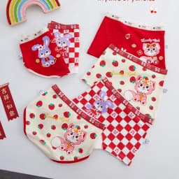 4PCS Soft Underwear Cartoon Children's Cotton Girl Panties Briefs Cute Shorts Panties for Girls Underwears Clothing Mother Kids