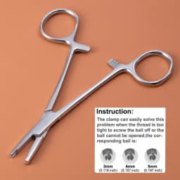 1pc Unscrew Tight Ball Pliers Piercing Jewelry Tool Surgical Steel Dermal Anchor Holding Pliers Piercing Tool Dermal Forceps