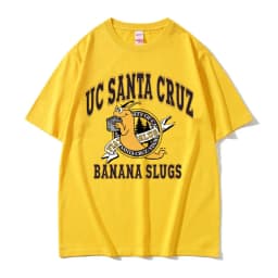 Famous Director Quentin Tarantino Movie Pulp Fiction Jhon Travolta Banana Slugs Same Style Tshirt Men Women Casual Loose T-shirt