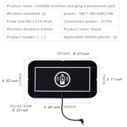 Wireless Charger Car Charger Wireless Charging Dock Pad For iPhone 14 13 12 Pro Max Samsung S22 S21 Fast Phone Car Chargers