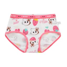 4PCS Cute Panties Girl Soft Shorts Briefs Underwear Cartoon Panties for Girls Children Children's Cotton Underwears Clothing