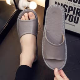 Genuine Leather Slippers Unisex Indoor Home Shoes Men Flat Classic House Slippers Woman Leather Shoes For Men