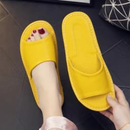 Genuine Leather Slippers Unisex Indoor Home Shoes Men Flat Classic House Slippers Woman Leather Shoes For Men