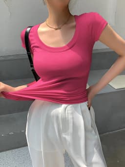 AOSSVIAO 100% Cotton T Shirt Women 2026 Summer New Slim Solid Basic Tees 16 Color Casual Tshirt Korean O Neck Tops