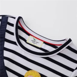 Jumping Meters New Arrival Ladybug Embroidery Children's Princess Girls Dresses Stripe Hot Selling Kids Baby Frocks