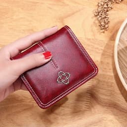 PU Leather Women's Wallets	Short Handbags Zipper Coin Wallet Credit Card Holder Luxury Designer Small Purses for Women