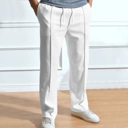2024 Spring/Summer Hot Selling Men's Fashionable Casual Solid Color Pants Loose Tight Cord Straight Pants