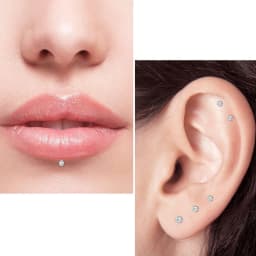 4Pairs 3mm Magnetic Stud Earring Fake Piercing Nose Stud Crystal Earrings Punk Clip Zircon Magnet Stud Non Piercing Jewelry