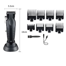 KM2296 Kemei Original Professional Rechargeable Hair Trimmer Adjustable Hair Clipper USB Carving Barber Salon