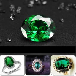 Pretty Nano Emerald Gemstone 13x18mm Oval Cut Large Size VVS Loose Gemstone for Jewelry Making/Collection/Setting Stone