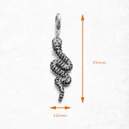 Pendant Black Snake Brand New Fine Jewelry 925 Sterling Silver Accessories Trendy Gift For Woman Men