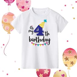 It's My 1-9 Birthday Print Kids Shirt Girl Boy Clothes Child Birthday Party Gift T-shirt Toddler Shirts Kid Short SleeveT-Shirts