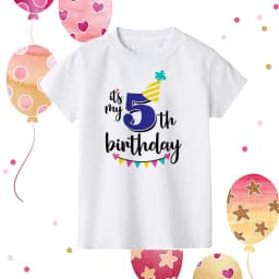 It's My 1-9 Birthday Print Kids Shirt Girl Boy Clothes Child Birthday Party Gift T-shirt Toddler Shirts Kid Short SleeveT-Shirts